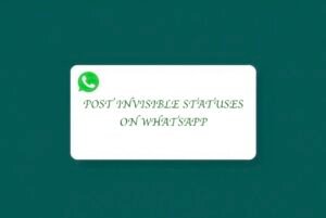 How to Post Blank Status on WhatsApp